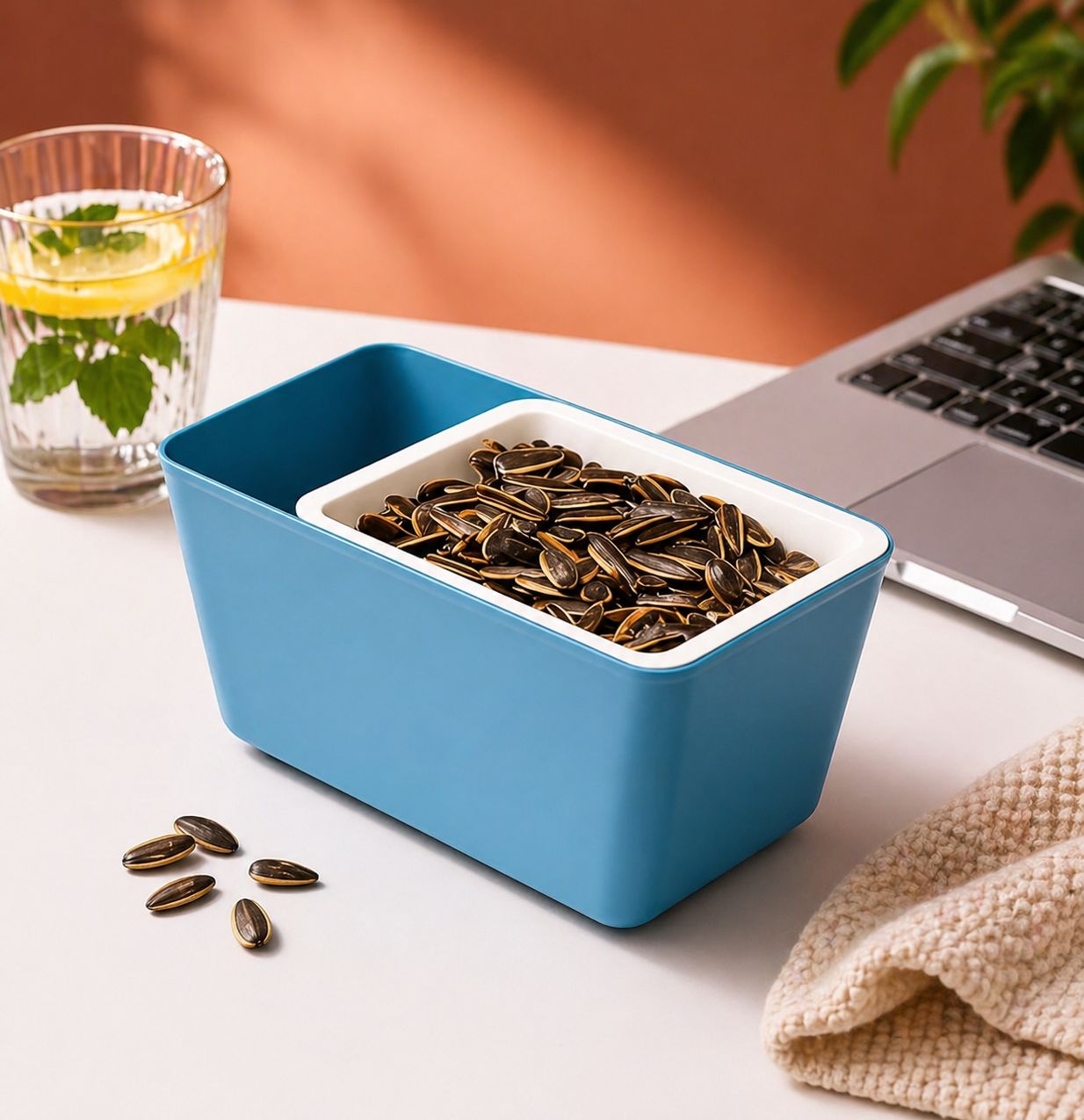 Բազմաֆունկցիոնալ տարա 2-ը 1-ում (կապույտ)